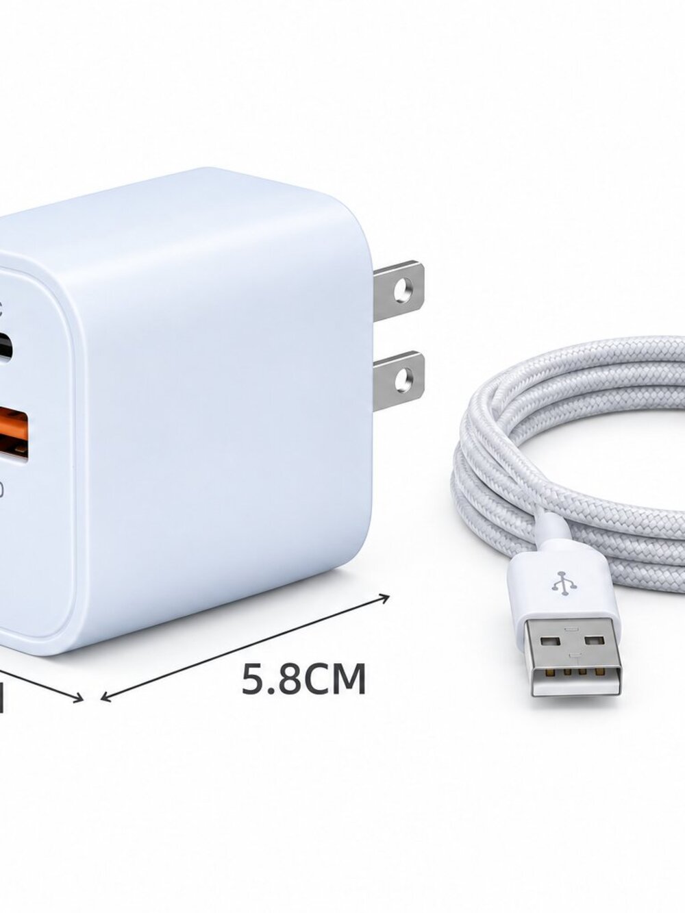 Powerful wall USB-A & USB-C Wall Charger and Lightning cable for iPhone